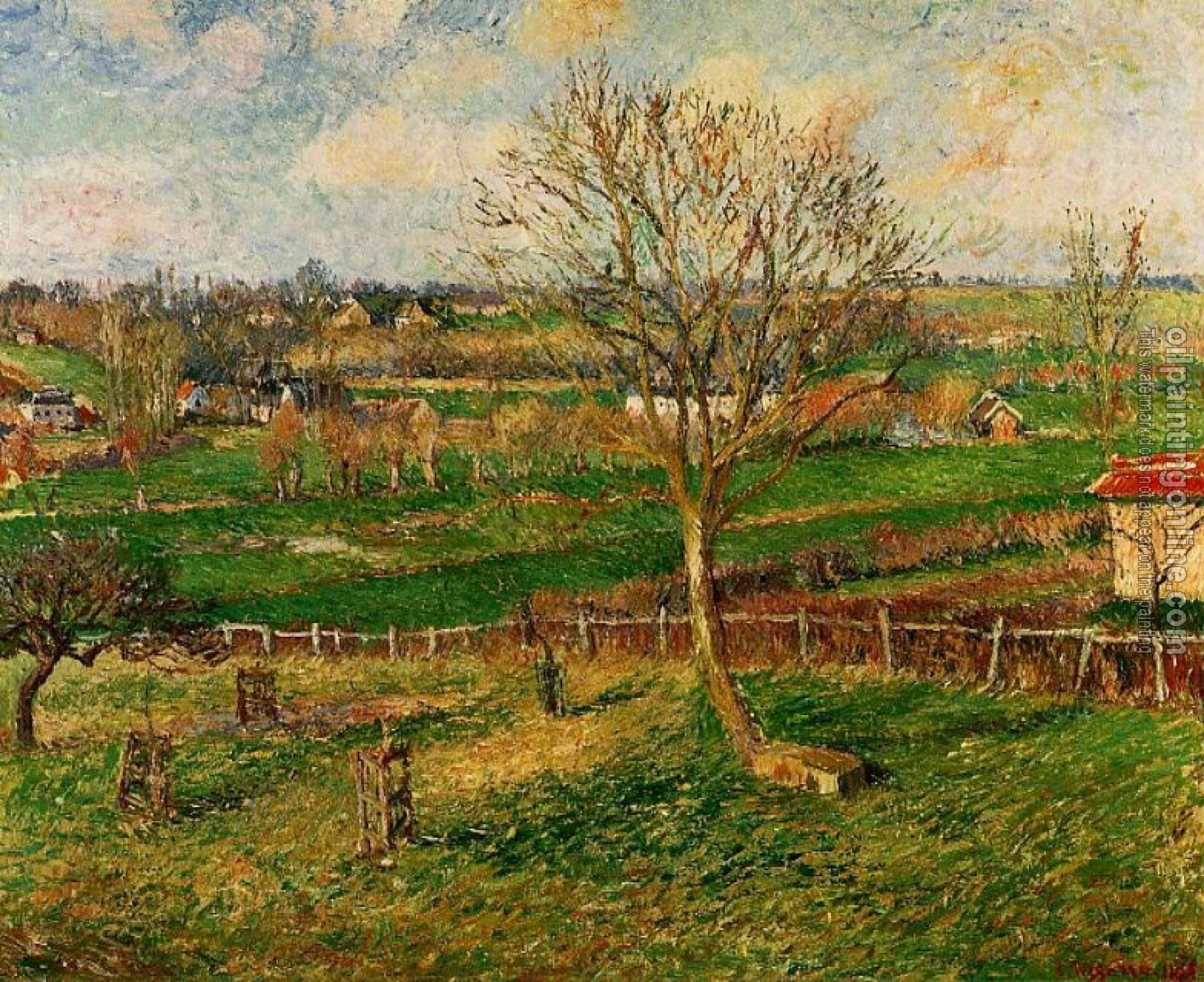 Pissarro, Camille - Landscape, Fields, Eragny